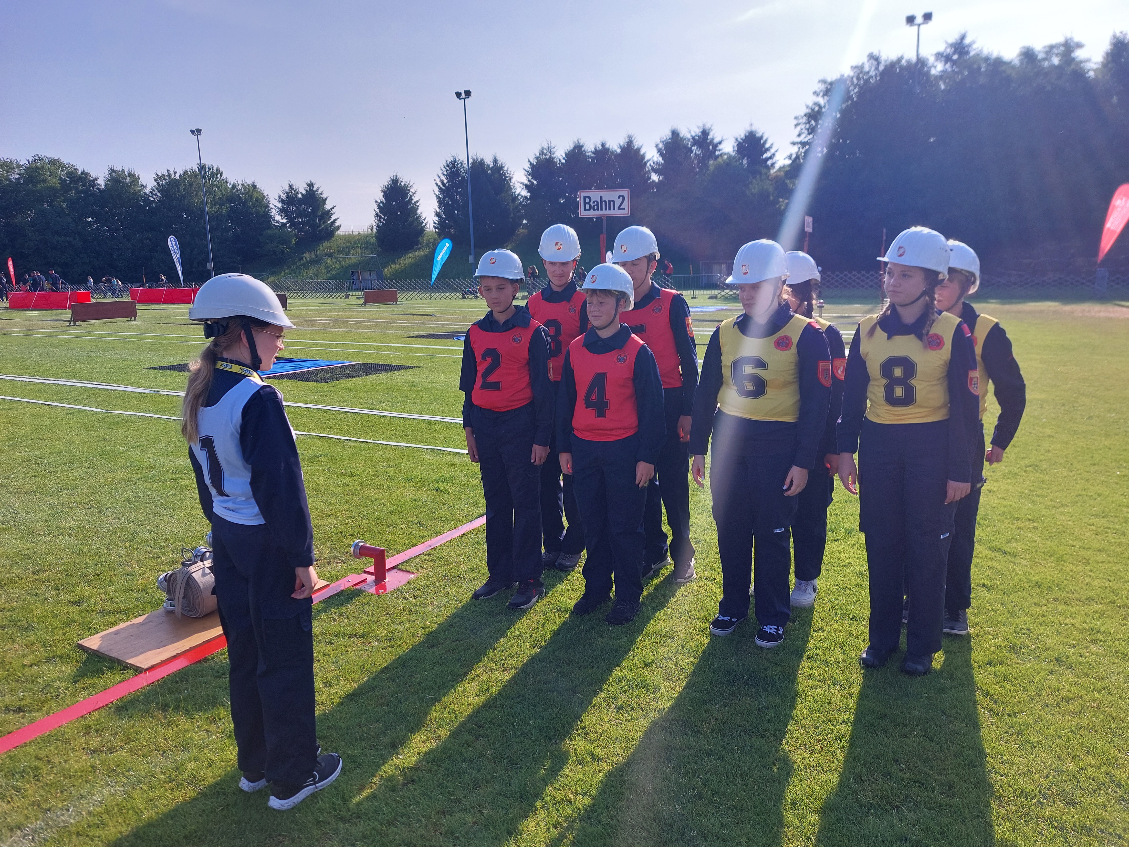 Jugendfeuerwehr beim Teambuilding
