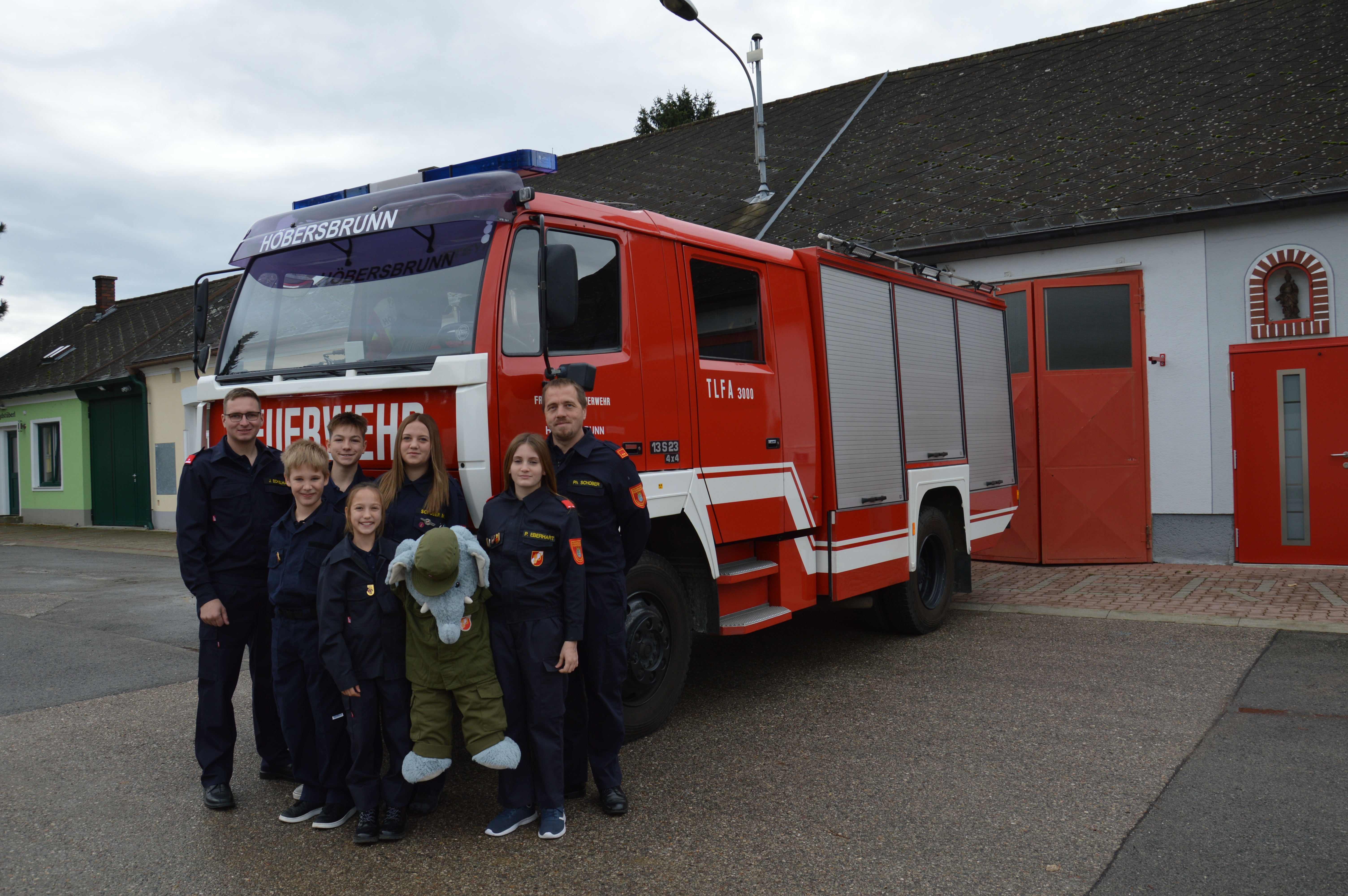 Jugendfeuerwehr bei der Übung
